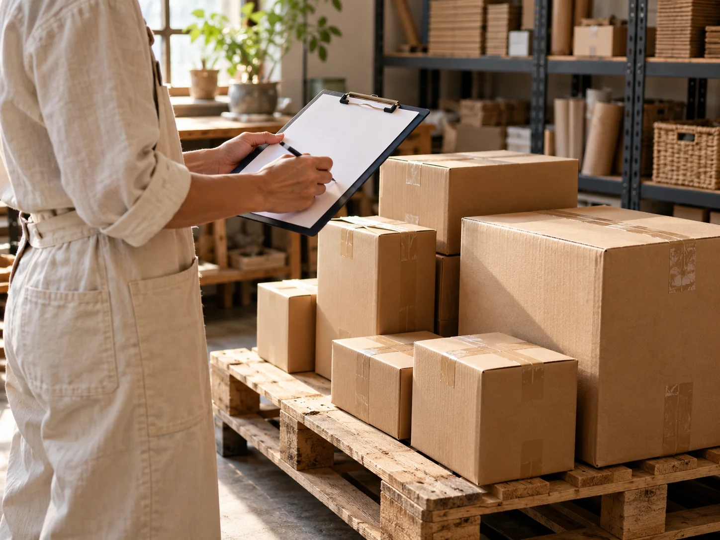 Réception et préparation de cartons